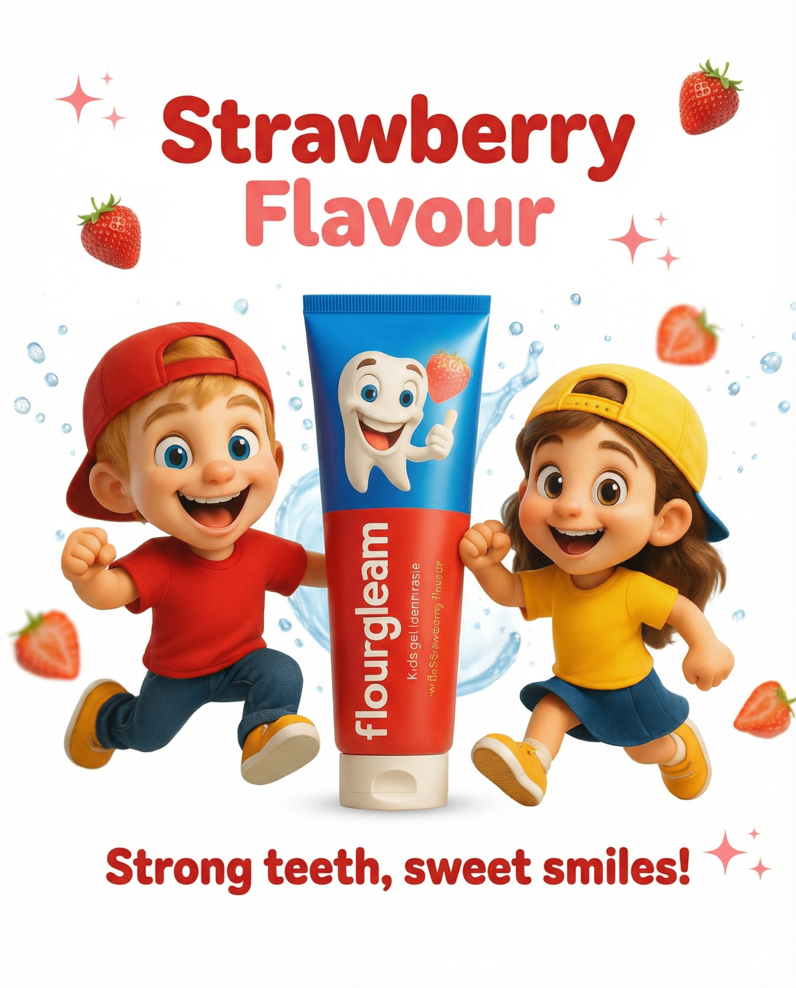 Strawberry flavour poster